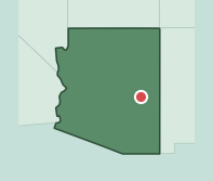 Map showing the location of ZIP code 85941 within Arizona