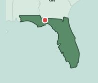 Map showing the location of ZIP code 32304 within Florida