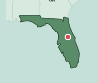 Map showing the location of ZIP code 32808 within Florida
