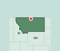 Map showing the location of ZIP code 59501 within Montana