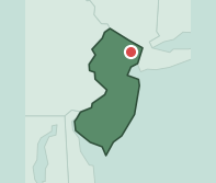 Map showing the location of ZIP code 07522 within New Jersey