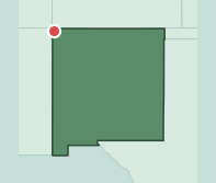 Map showing the location of ZIP code 87420 within New Mexico