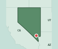 Map showing the location of ZIP code 89030 within Nevada