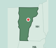 Map showing the location of ZIP code 05641 within Vermont