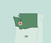 Map showing the location of ZIP code 98597 within Washington