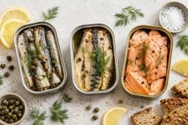 Sardines Mackerel or Salmon