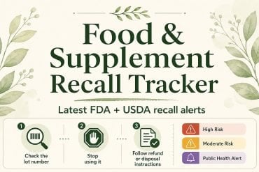 food and supplement recalls