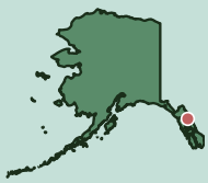 Map showing the location of this neighborhood within Alaska