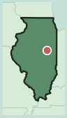 Map showing the location of this neighborhood within Illinois