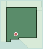 Map showing the location of this neighborhood within New Mexico