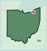Map showing the location of this neighborhood within Ohio