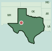 Map showing the location of this neighborhood within Texas