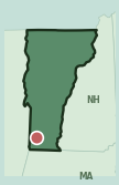 Map showing the location of this neighborhood within Vermont