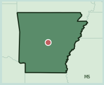 Map showing the location of ZIP code 72211 within Arkansas