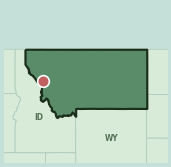 Map showing the location of ZIP code 59804 within Montana