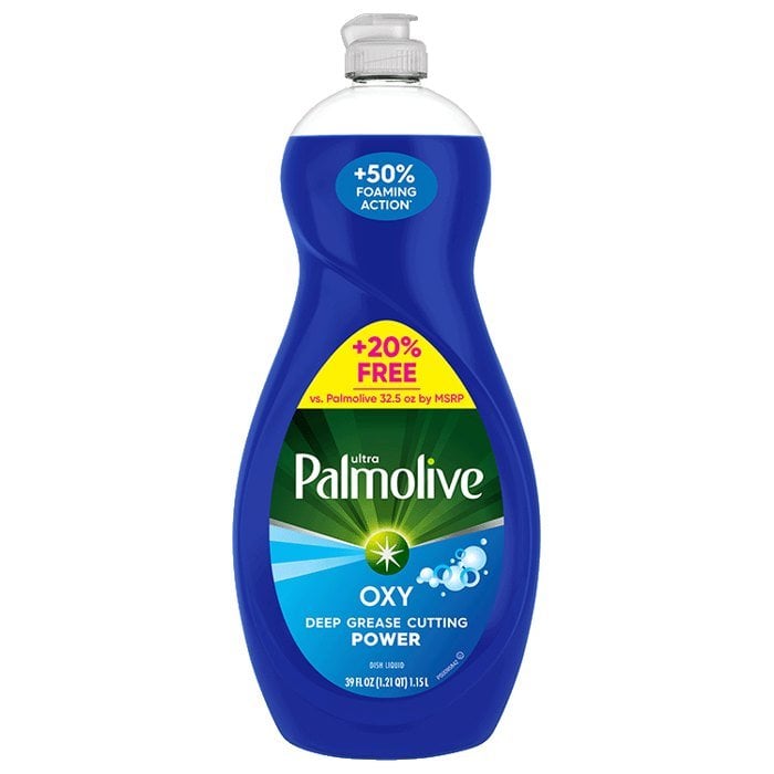 Palmolive Ultra Oxy Power Degreaser dish soap, which lists methylisothiazolinone