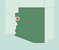 Map showing the location of ZIP code 86413 within Arizona