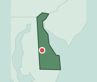 Map showing the location of ZIP code 19952 within Delaware