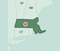 Map showing the location of ZIP code 01082 within Massachusetts