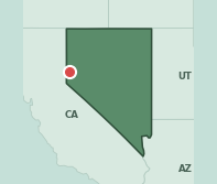 Map showing the location of ZIP code 89433 within Nevada