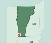 Map showing the location of ZIP code 05201 within Vermont