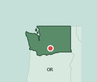 Map showing the location of ZIP code 98951 within Washington