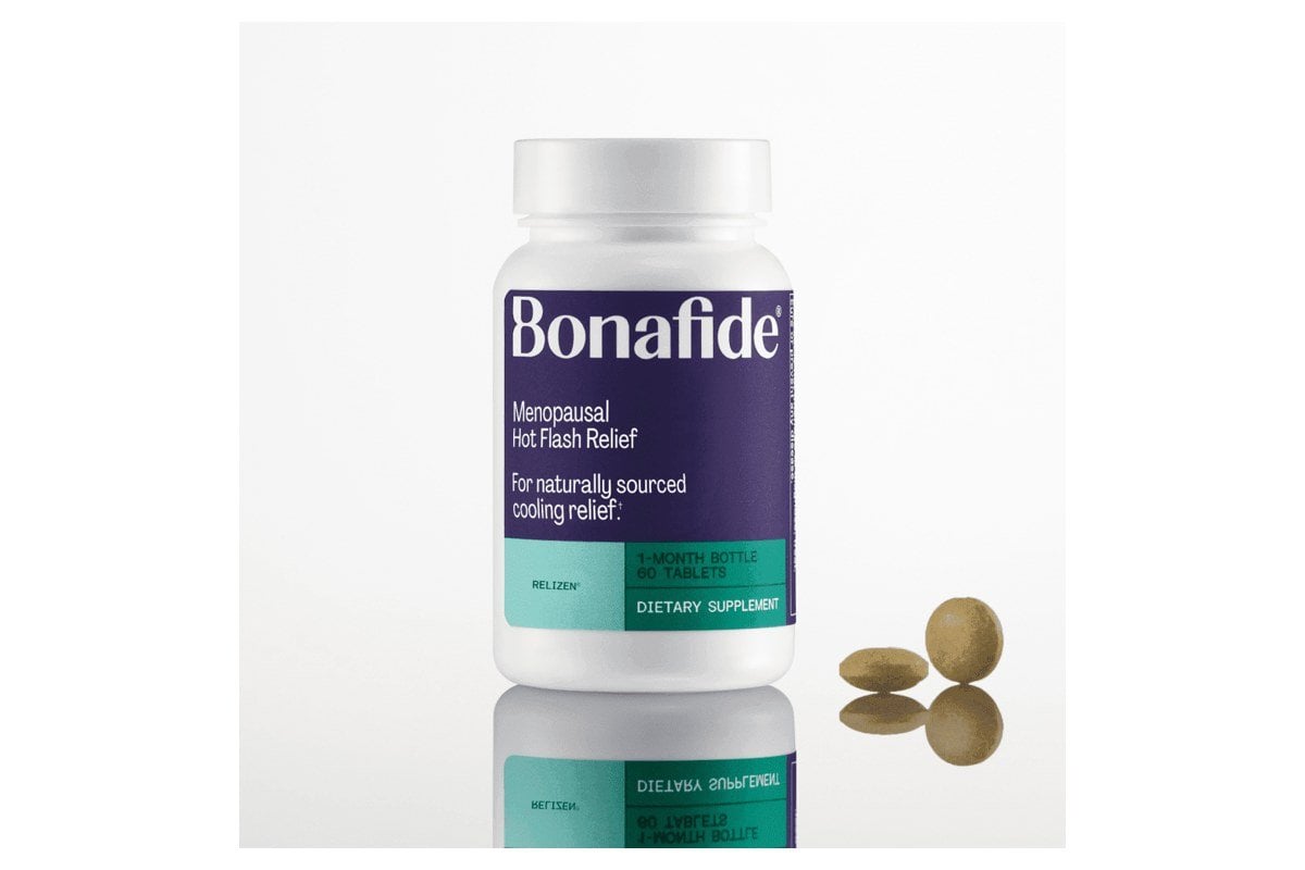 Bonafide Relizen bottle for menopausal hot flash relief