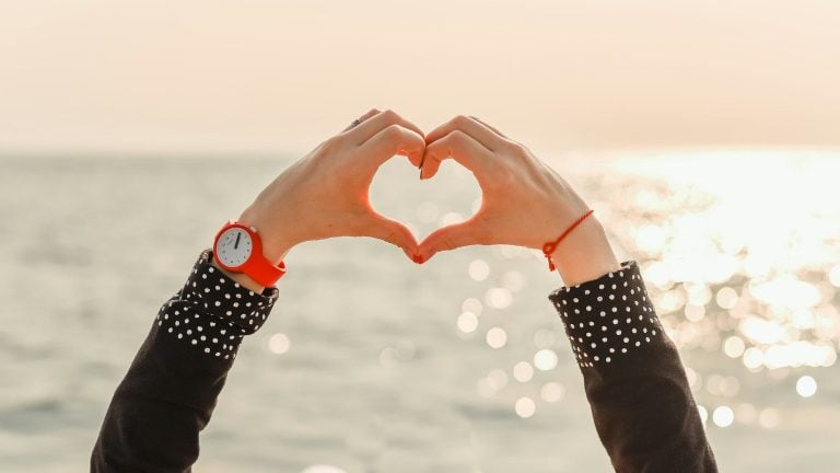Hands making a heart shape