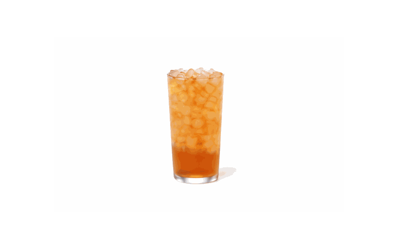 A cup of freshly-brewed unsweetened iced tea